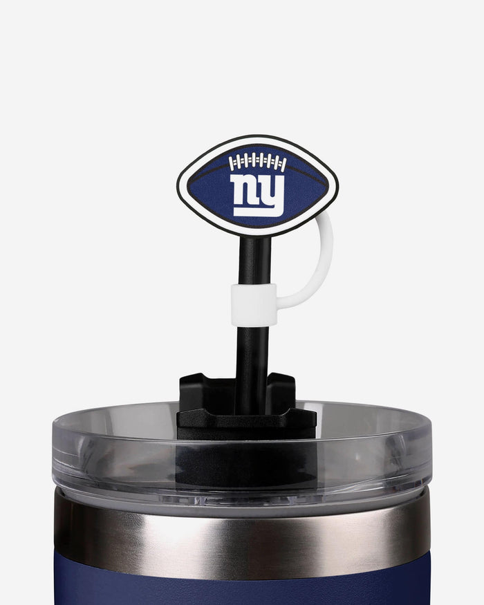 New York Giants 3 Pack Primary Logo Straw Toppers FOCO - FOCO.com