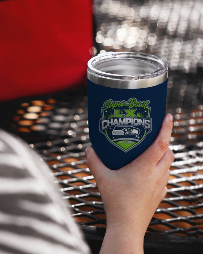 Seattle Seahawks Super Bowl LX Champions Team Logo 30 oz Tumbler FOCO - FOCO.com