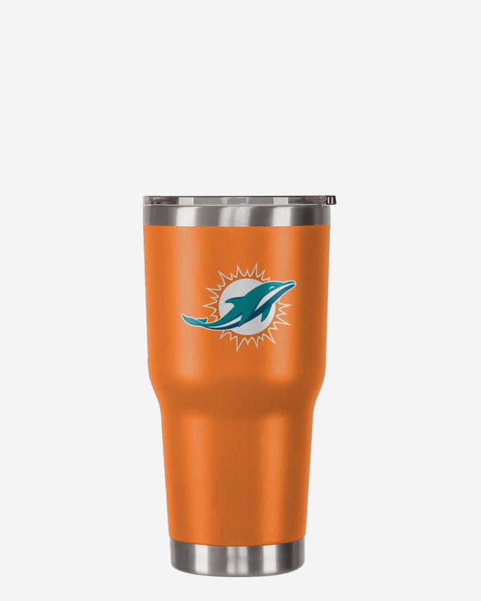 Miami Dolphins Orange Team Logo 30 oz Tumbler FOCO - FOCO.com