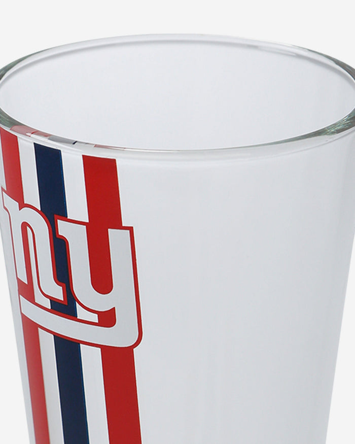 New York Giants Team Stripe Pint Glass FOCO - FOCO.com