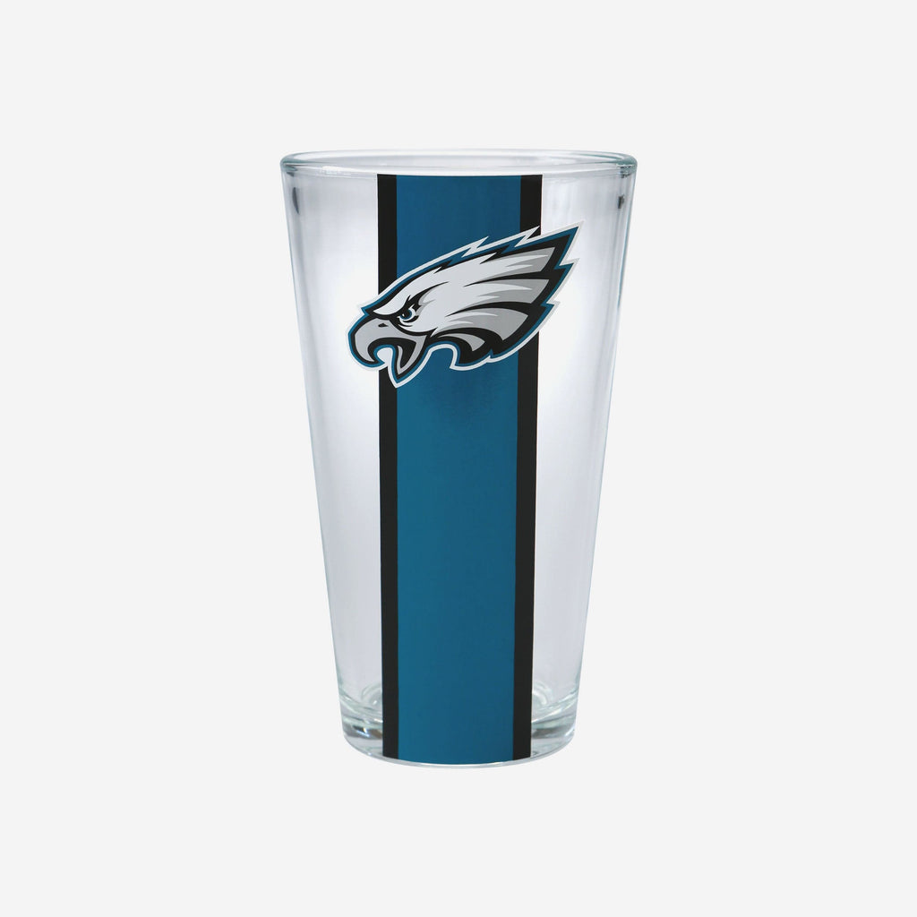 Philadelphia Eagles Team Stripe Pint Glass FOCO - FOCO.com