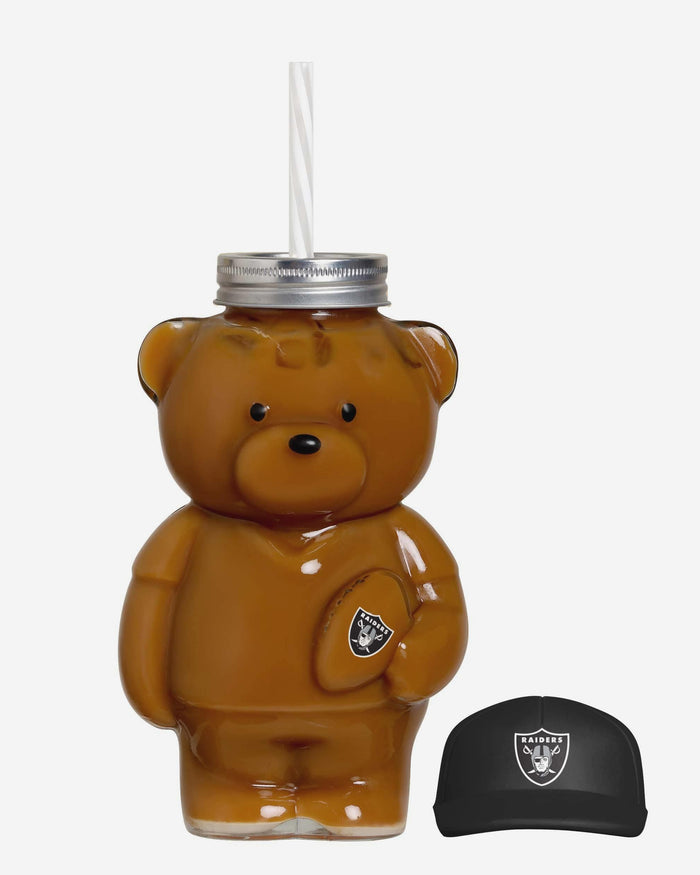 Las Vegas Raiders Glass Bear Tumbler FOCO - FOCO.com