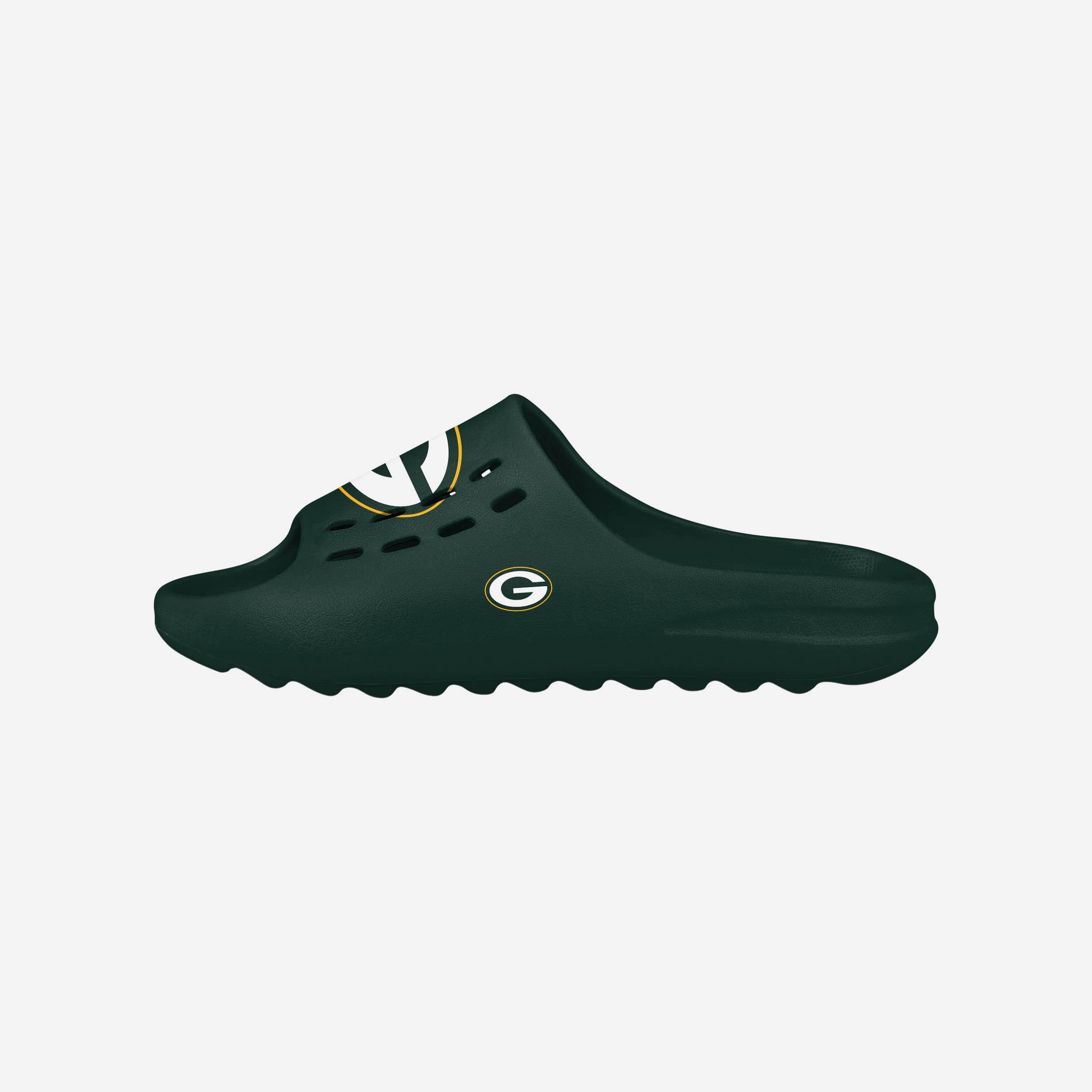 FOCO NFL Green Bay Packers Big Logo Slides Men’s Size‎ XL 13-14 New GREEN BAY PACKERS MEN main image 4