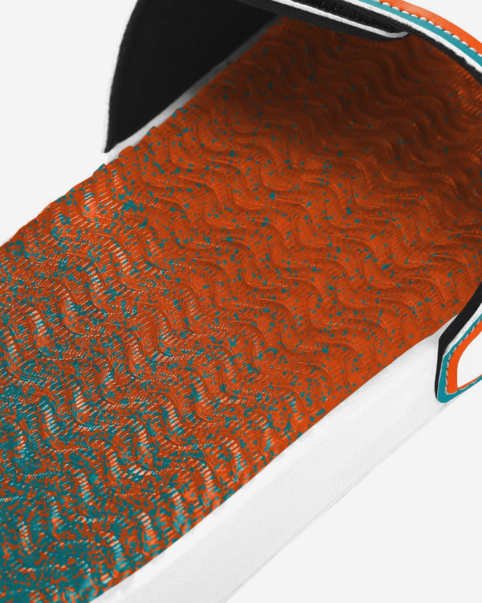 Miami Dolphins Primary Logo Gradient Gel Slide FOCO S - FOCO.com