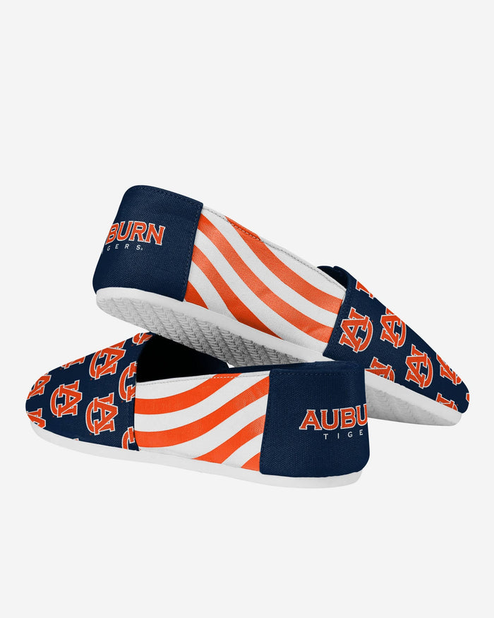 Auburn Tigers Womens Stripe Canvas Shoe FOCO - FOCO.com