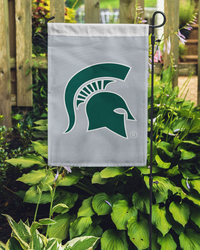 Michigan State Spartans Solid Garden Flag FOCO - FOCO.com