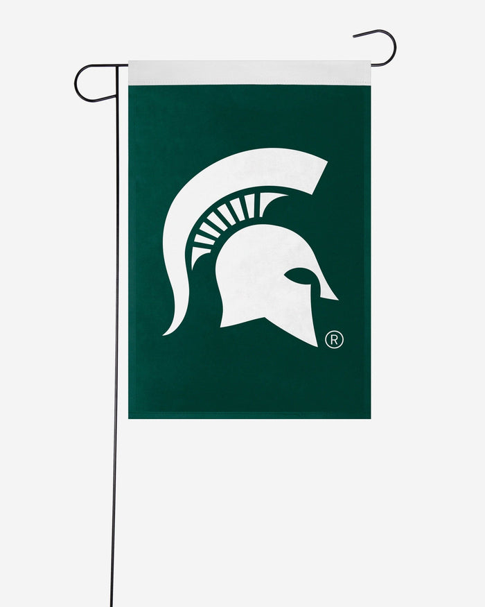 Michigan State Spartans Solid Garden Flag FOCO - FOCO.com