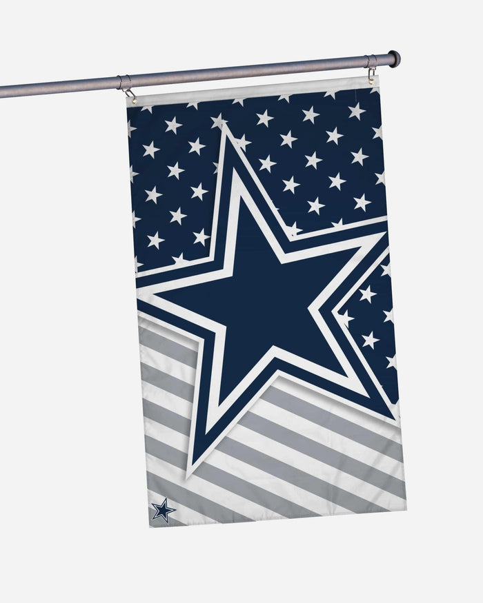 Dallas Cowboys Big Logo Americana Horizontal Flag FOCO - FOCO.com