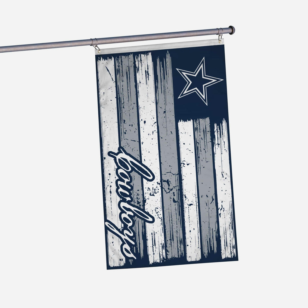 Dallas Cowboys Brushstroke Americana Horizontal Flag FOCO - FOCO.com