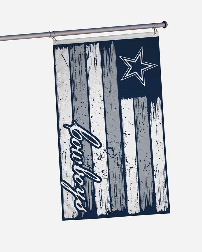 Dallas Cowboys Brushstroke Americana Horizontal Flag FOCO - FOCO.com