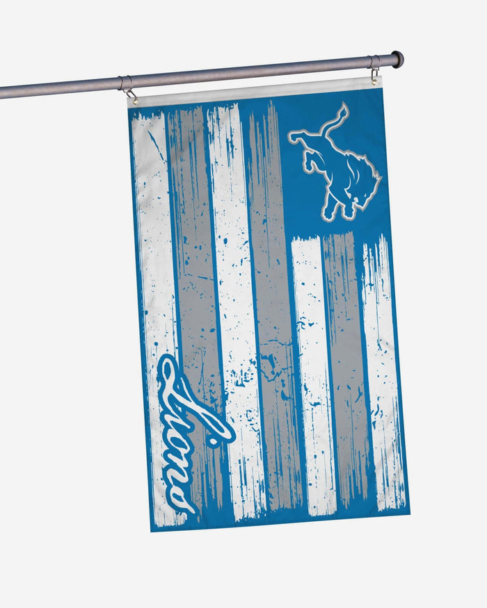 Detroit Lions Brushstroke Americana Horizontal Flag FOCO - FOCO.com