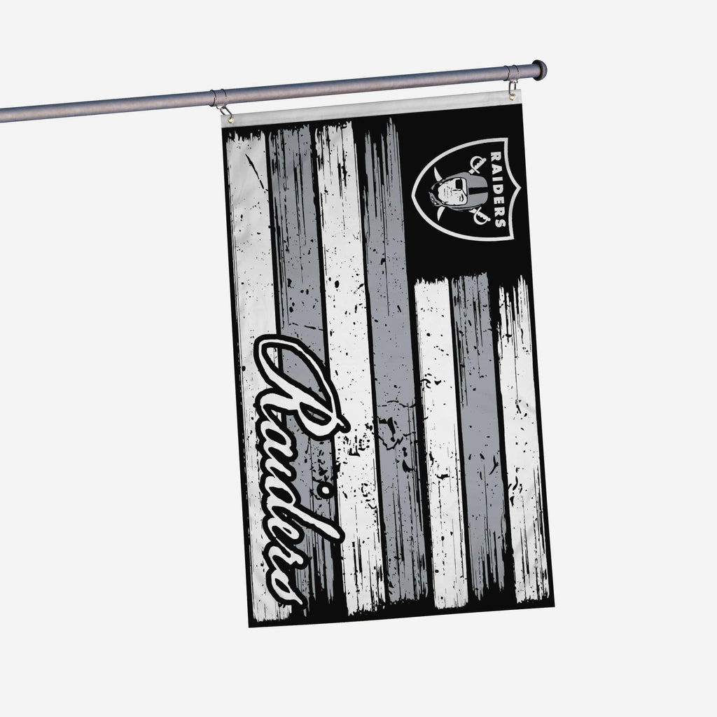 Las Vegas Raiders Brushstroke Americana Horizontal Flag FOCO - FOCO.com