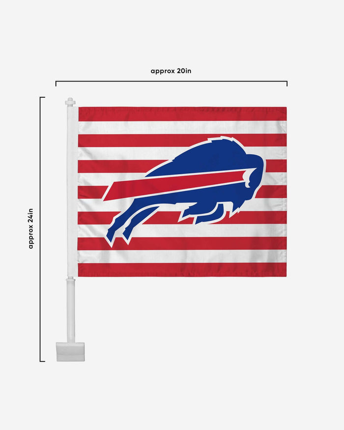 Buffalo Bills 2 Pack Solid Americana Car Flag FOCO - FOCO.com