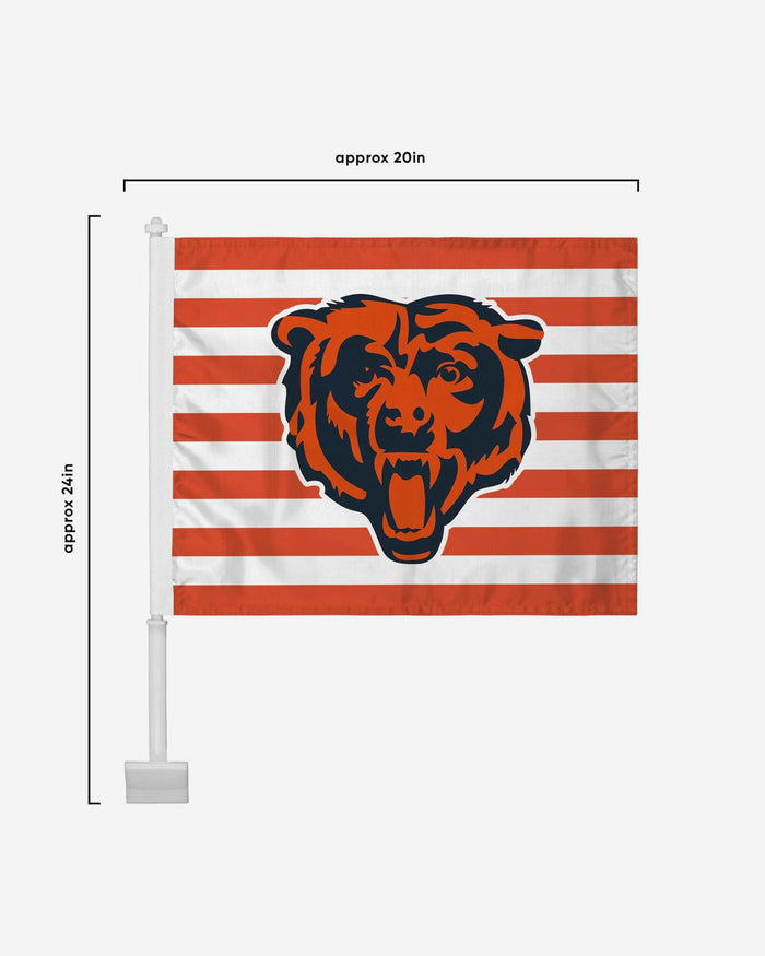 Chicago Bears 2 Pack Solid Americana Car Flag FOCO - FOCO.com