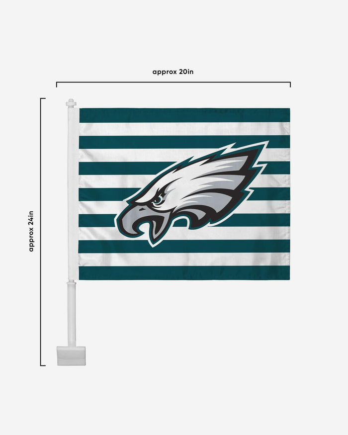 Philadelphia Eagles 2 Pack Solid Americana Car Flag FOCO - FOCO.com