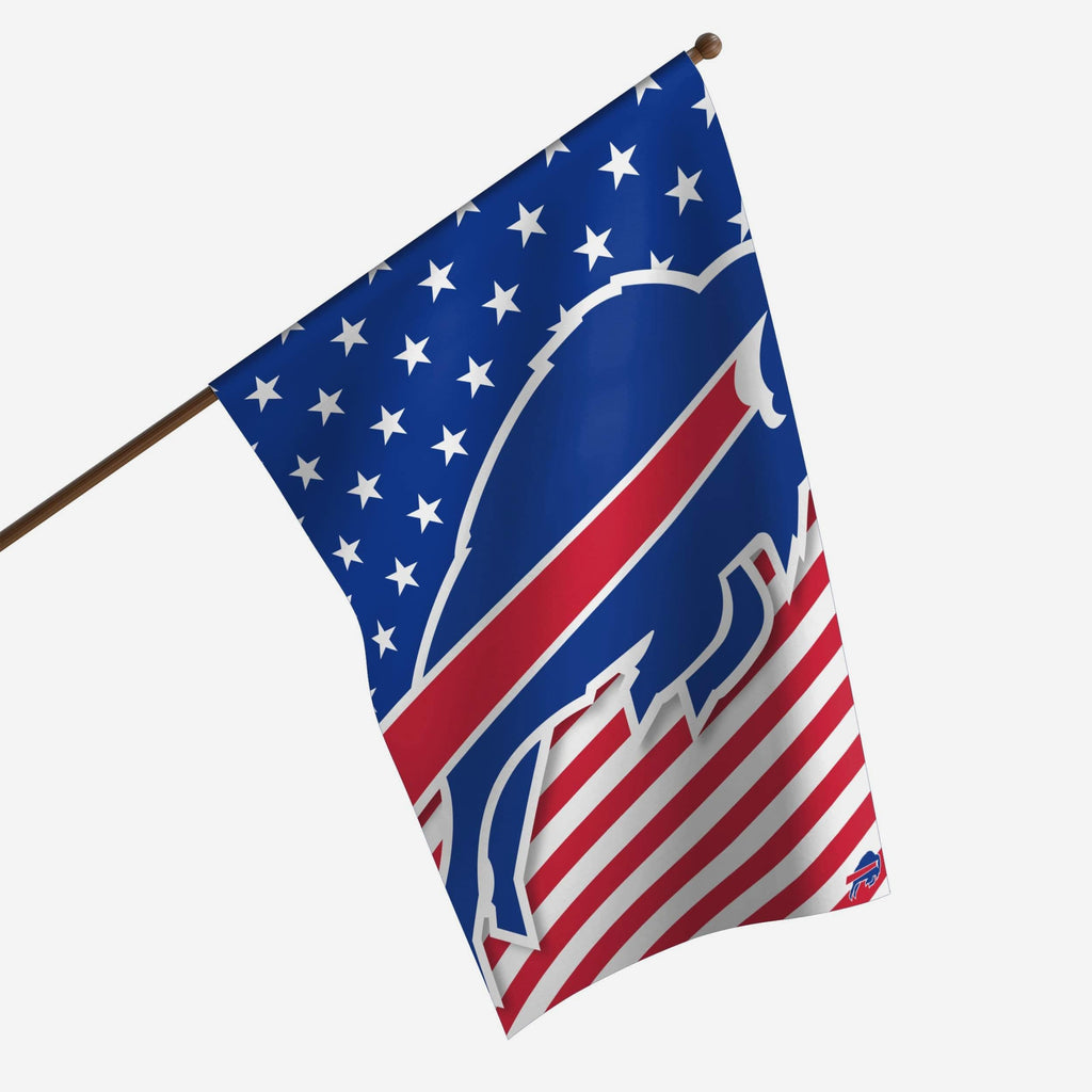 Buffalo Bills Big Logo Americana Vertical Flag FOCO - FOCO.com