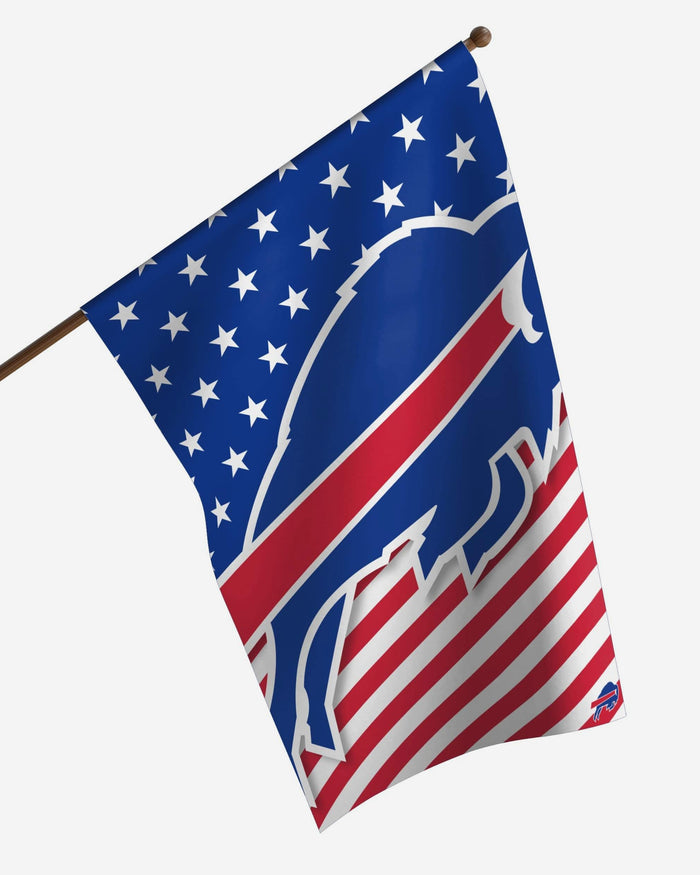 Buffalo Bills Big Logo Americana Vertical Flag FOCO - FOCO.com