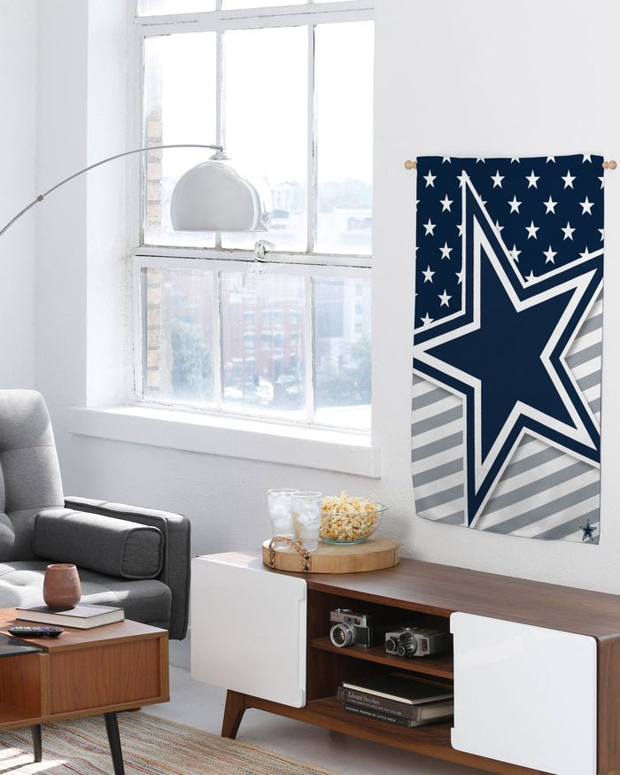 Dallas Cowboys Big Logo Americana Vertical Flag FOCO - FOCO.com