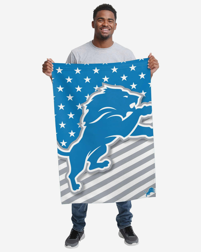 Detroit Lions Big Logo Americana Vertical Flag FOCO - FOCO.com