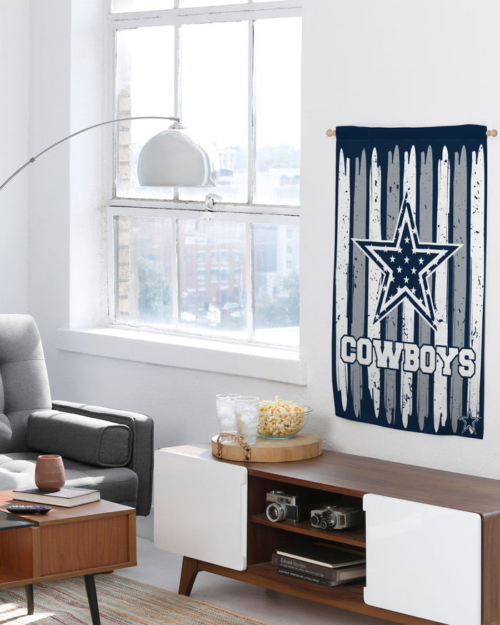 Dallas Cowboys Brushstroke Americana Vertical Flag FOCO - FOCO.com