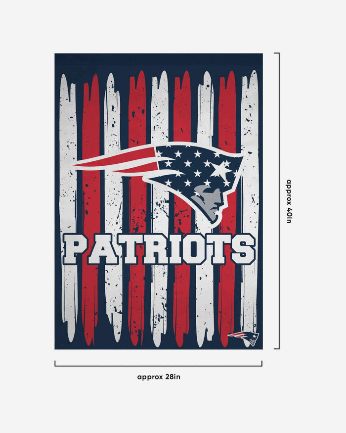 New England Patriots Brushstroke Americana Vertical Flag FOCO - FOCO.com
