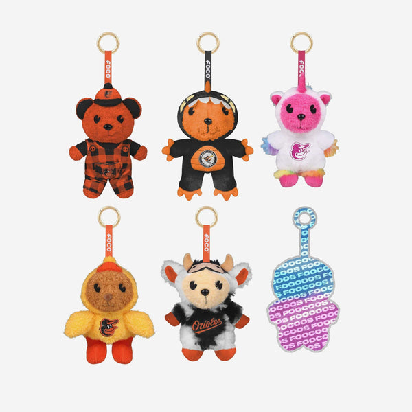 Baltimore Orioles FOOCOOS Plush Bag Charm Keychain Blind Box