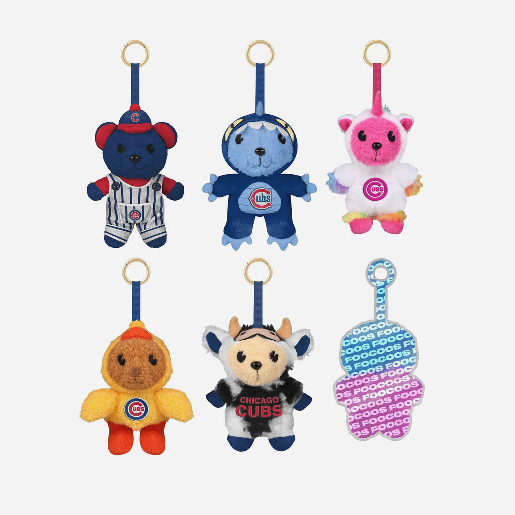 Chicago Cubs FOOCOOS Plush Bag Charm Keychain Blind Box Series 1 FOCO - FOCO.com