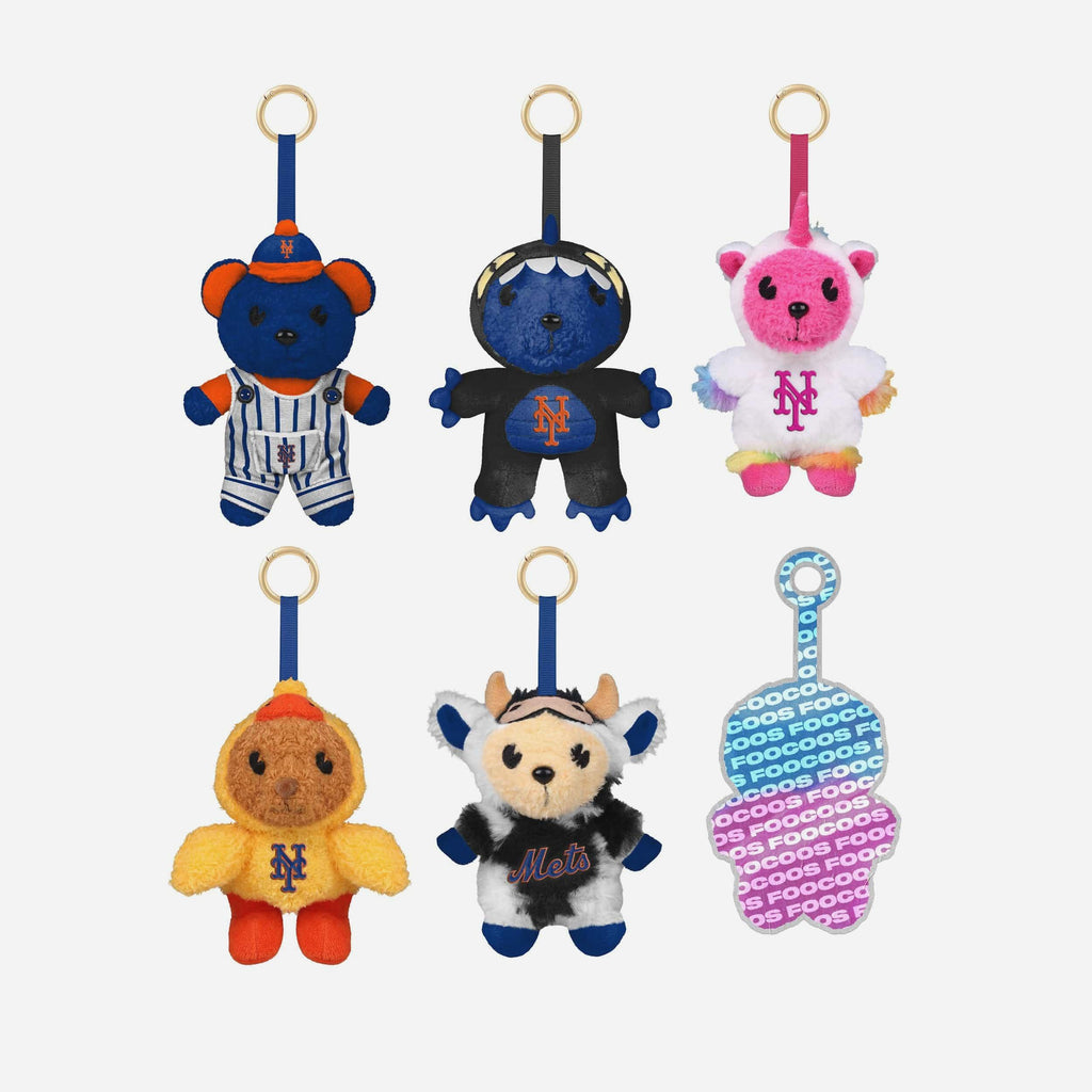New York Mets FOOCOOS Plush Bag Charm Keychain Blind Box Series 1 FOCO - FOCO.com