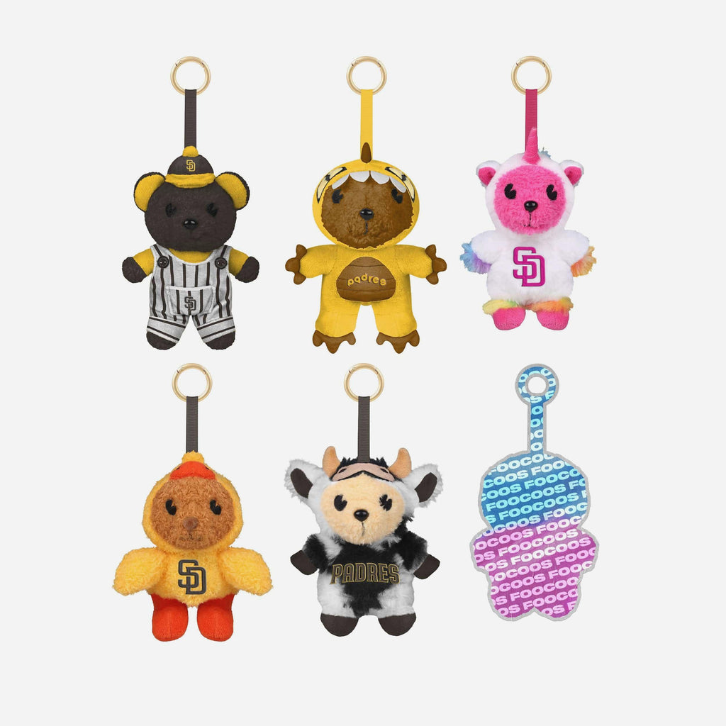 San Diego Padres FOOCOOS Plush Bag Charm Keychain Blind Box Series 1 FOCO - FOCO.com