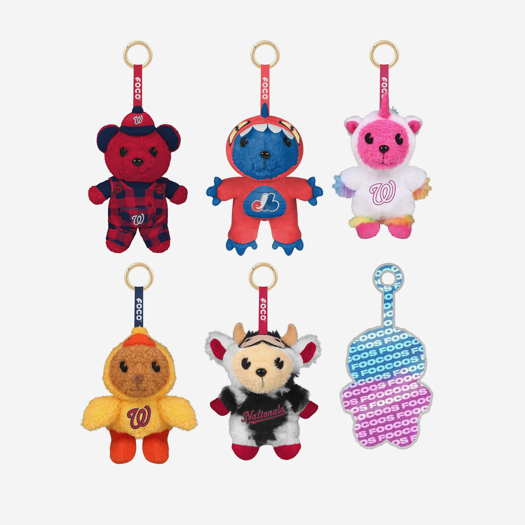 Washington Nationals FOOCOOS Plush Bag Charm Keychain Blind Box Series 1 FOCO - FOCO.com
