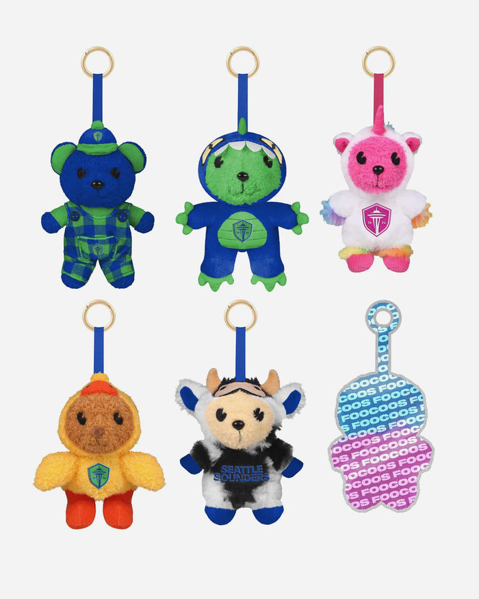Seattle Sounders FOOCOOS Plush Bag Charm Keychain Blind Box Series 1 FOCO - FOCO.com