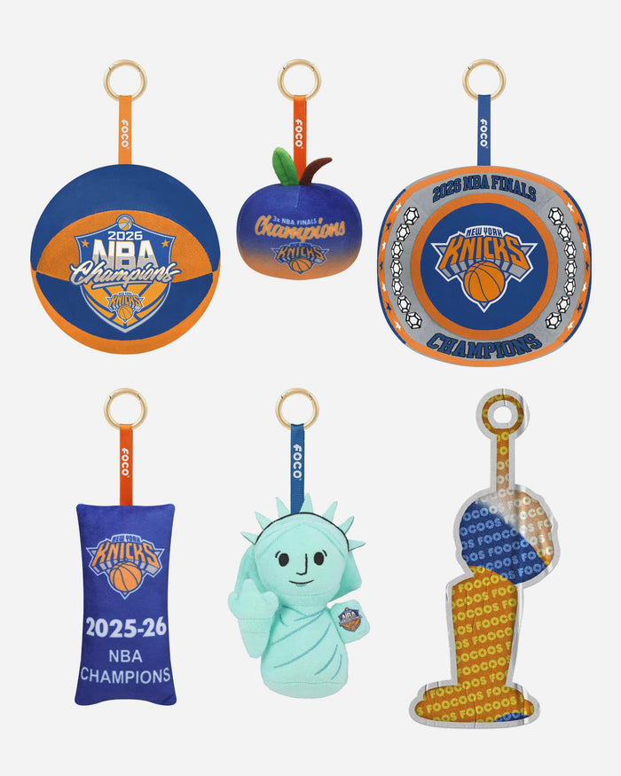 New York Knicks 2026 NBA Champions Banner FOOCOOS Plush Bag Charm Keychain Blind Box Series 1 FOCO - FOCO.com