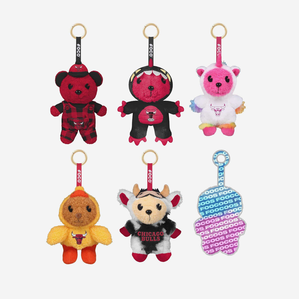 Chicago Bulls FOOCOOS Plush Bag Charm Keychain Blind Box Series 1 FOCO - FOCO.com
