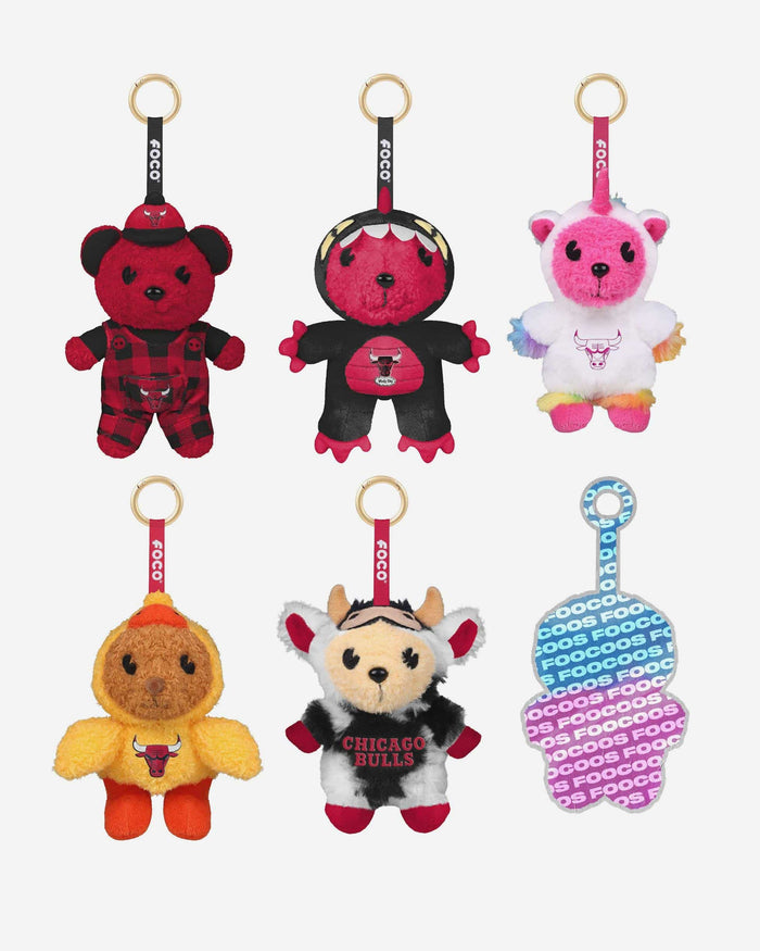 Chicago Bulls FOOCOOS Plush Bag Charm Keychain Blind Box Series 1 FOCO - FOCO.com