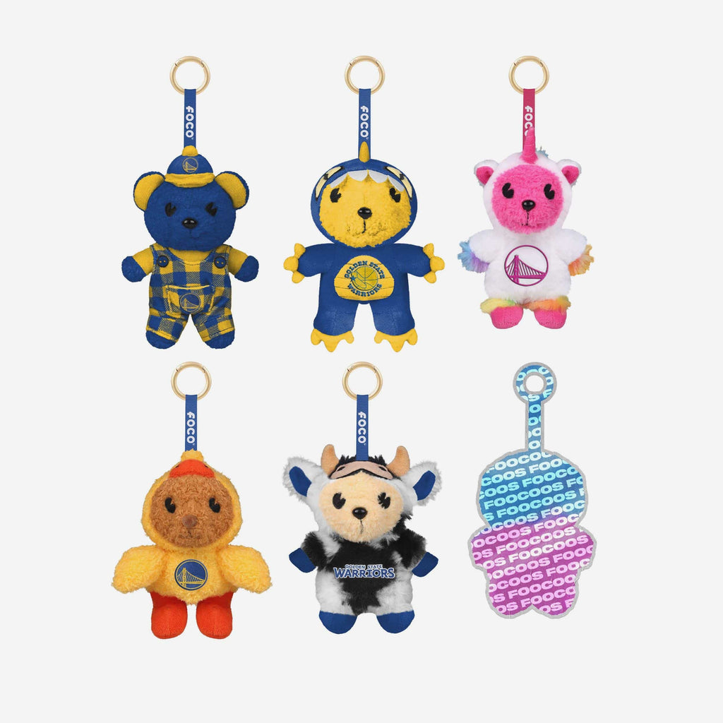 Golden State Warriors FOOCOOS Plush Bag Charm Keychain Blind Box Series 1 FOCO - FOCO.com