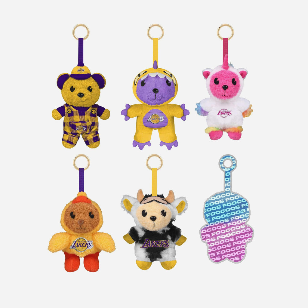 Los Angeles Lakers FOOCOOS Plush Bag Charm Keychain Blind Box Series 1 FOCO - FOCO.com