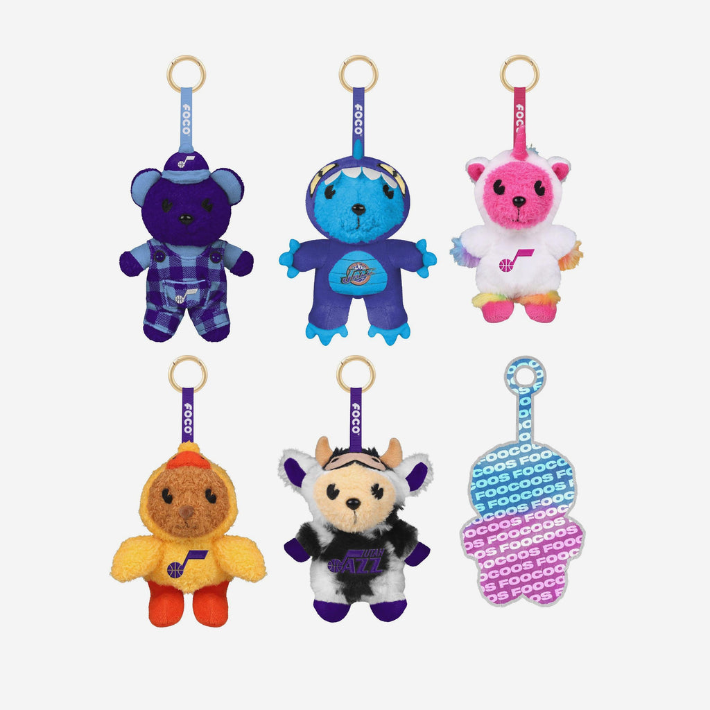 Utah Jazz FOOCOOS Plush Bag Charm Keychain Blind Box Series 1 FOCO - FOCO.com