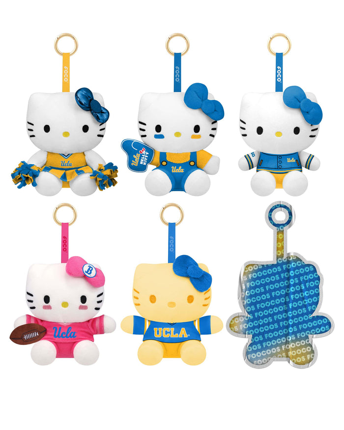 UCLA Bruins Hello Kitty® FOOCOOS Plush Bag Charm Keychain Blind Box Series 1 FOCO - FOCO.com