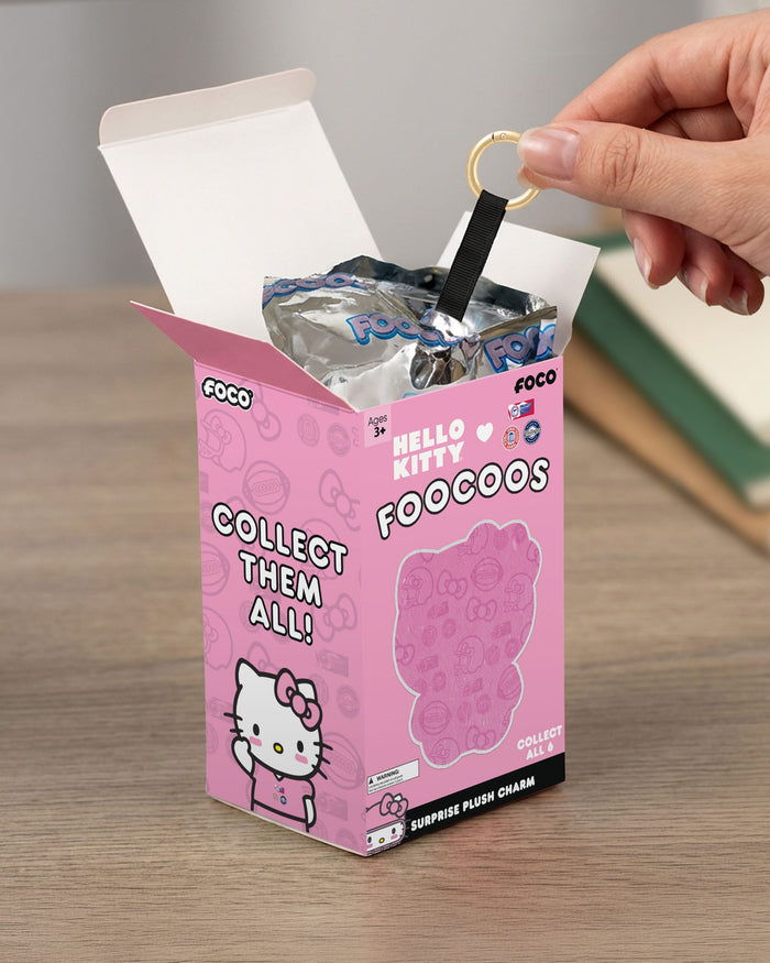 UCLA Bruins Hello Kitty® FOOCOOS Plush Bag Charm Keychain Blind Box Series 1 FOCO - FOCO.com