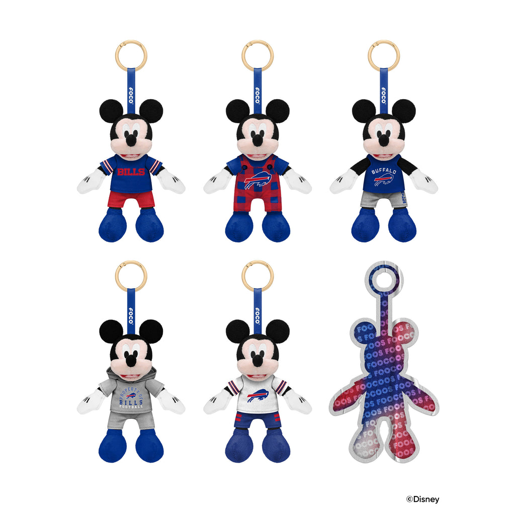 Buffalo Bills Disney Mickey Mouse FOOCOOS Clip-On Plush Blind Box Series 1 FOCO - FOCO.com