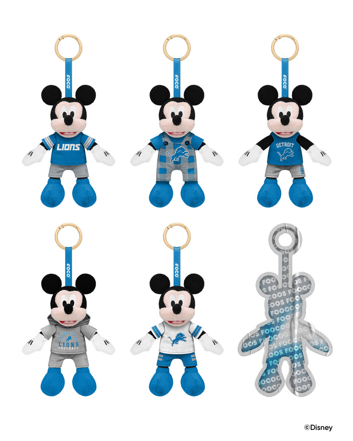 Detroit Lions Disney Mickey Mouse FOOCOOS Clip-On Plush Blind Box Series 1 FOCO - FOCO.com