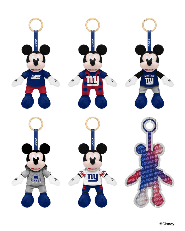 New York Giants Disney Mickey Mouse FOOCOOS Clip-On Plush Blind Box Series 1 FOCO - FOCO.com