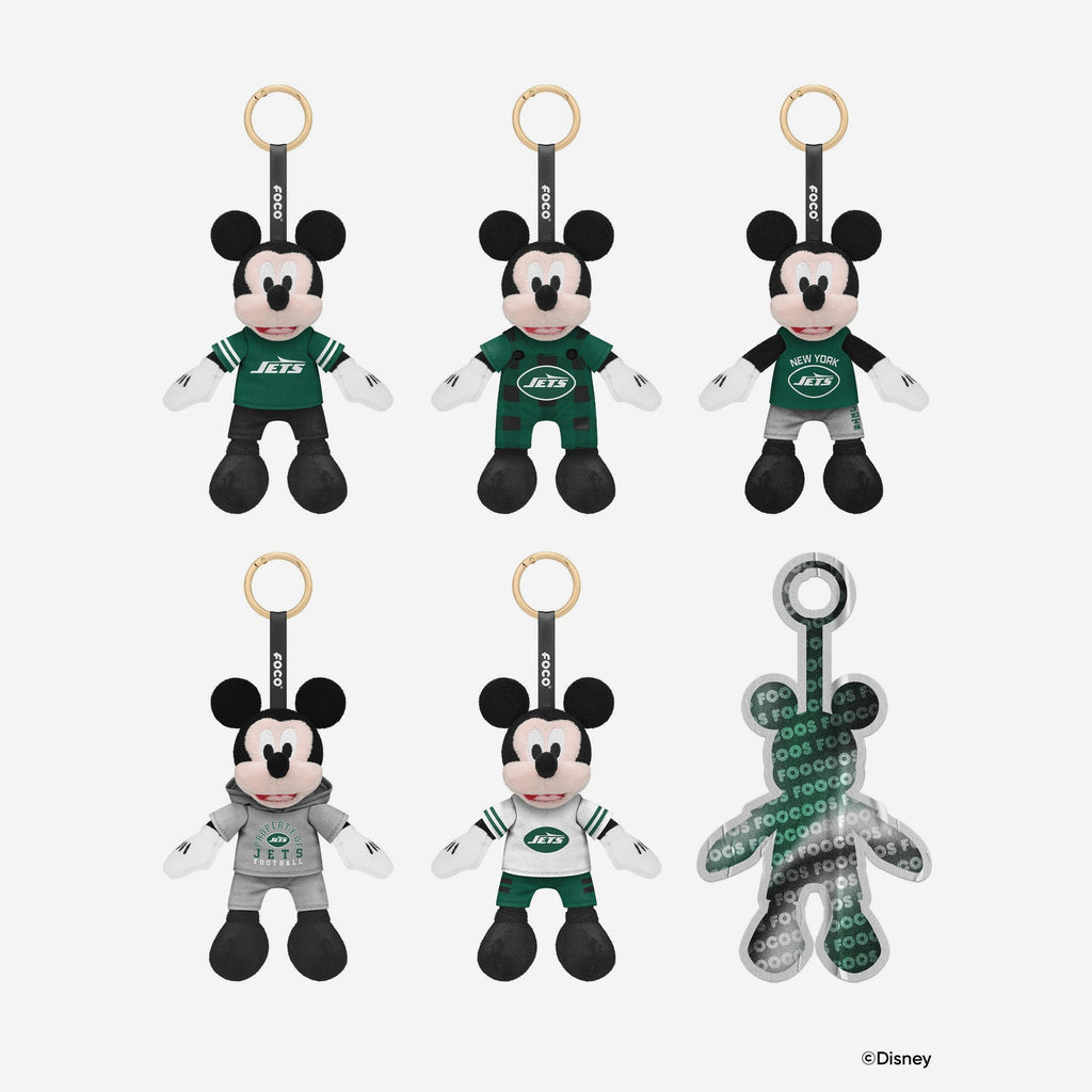 New York Jets Disney Mickey Mouse FOOCOOS Clip-On Plush Blind Box Series 1 FOCO - FOCO.com