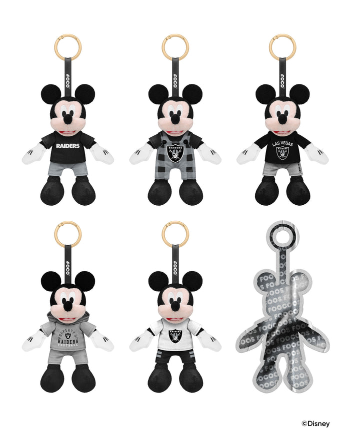 Las Vegas Raiders Disney Mickey Mouse FOOCOOS Clip-On Plush Blind Box Series 1 FOCO - FOCO.com