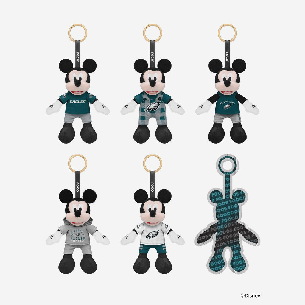 Philadelphia Eagles Disney Mickey Mouse FOOCOOS Clip-On Plush Blind Box Series 1 FOCO - FOCO.com