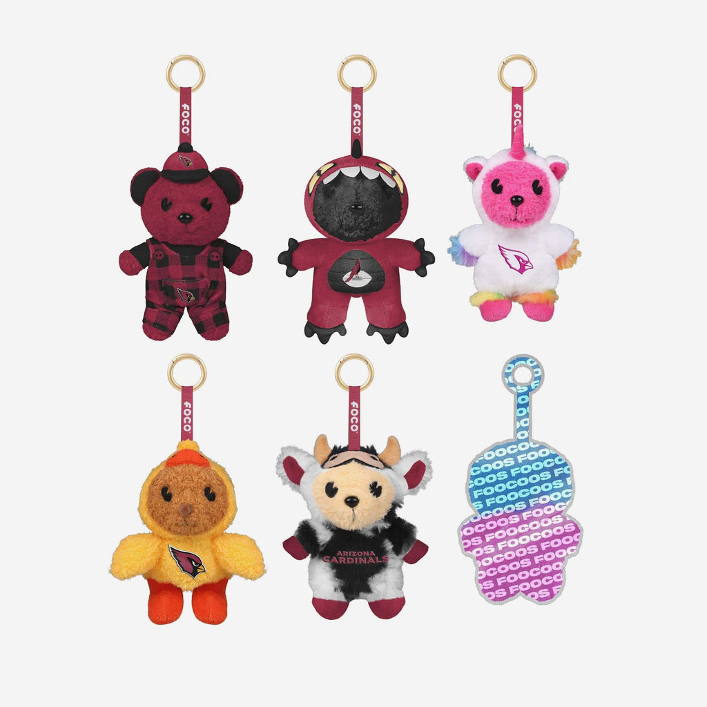 Arizona Cardinals FOOCOOS Plush Bag Charm Keychain Blind Box Series 1 FOCO - FOCO.com