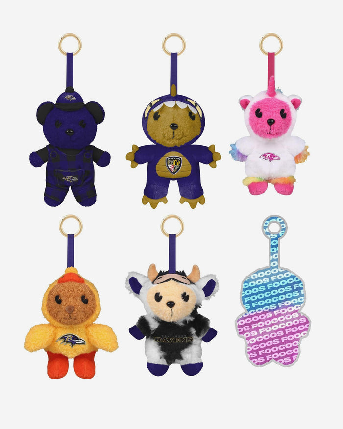 Baltimore Ravens FOOCOOS Plush Bag Charm Keychain Blind Box Series 1 FOCO - FOCO.com