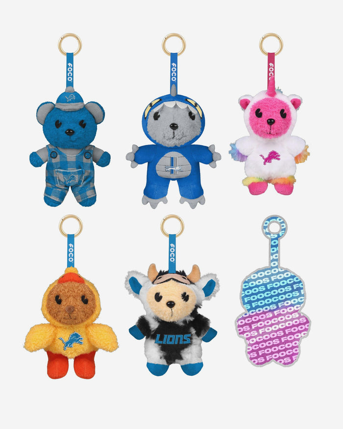 Detroit Lions FOOCOOS Plush Bag Charm Keychain Blind Box Series 1 FOCO - FOCO.com