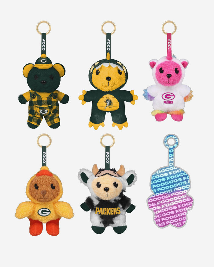 Green Bay Packers FOOCOOS Plush Bag Charm Keychain Blind Box Series 1 FOCO - FOCO.com