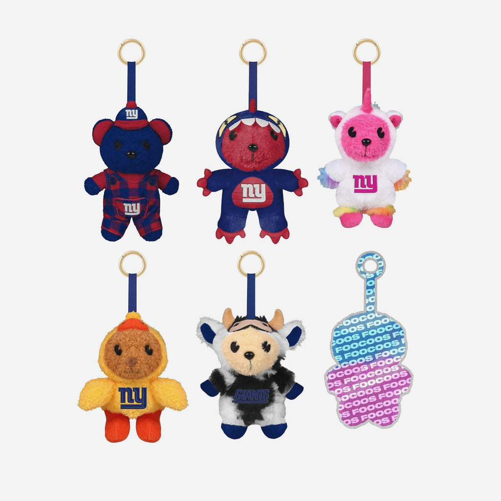New York Giants FOOCOOS Plush Bag Charm Keychain Blind Box Series 1 FOCO - FOCO.com